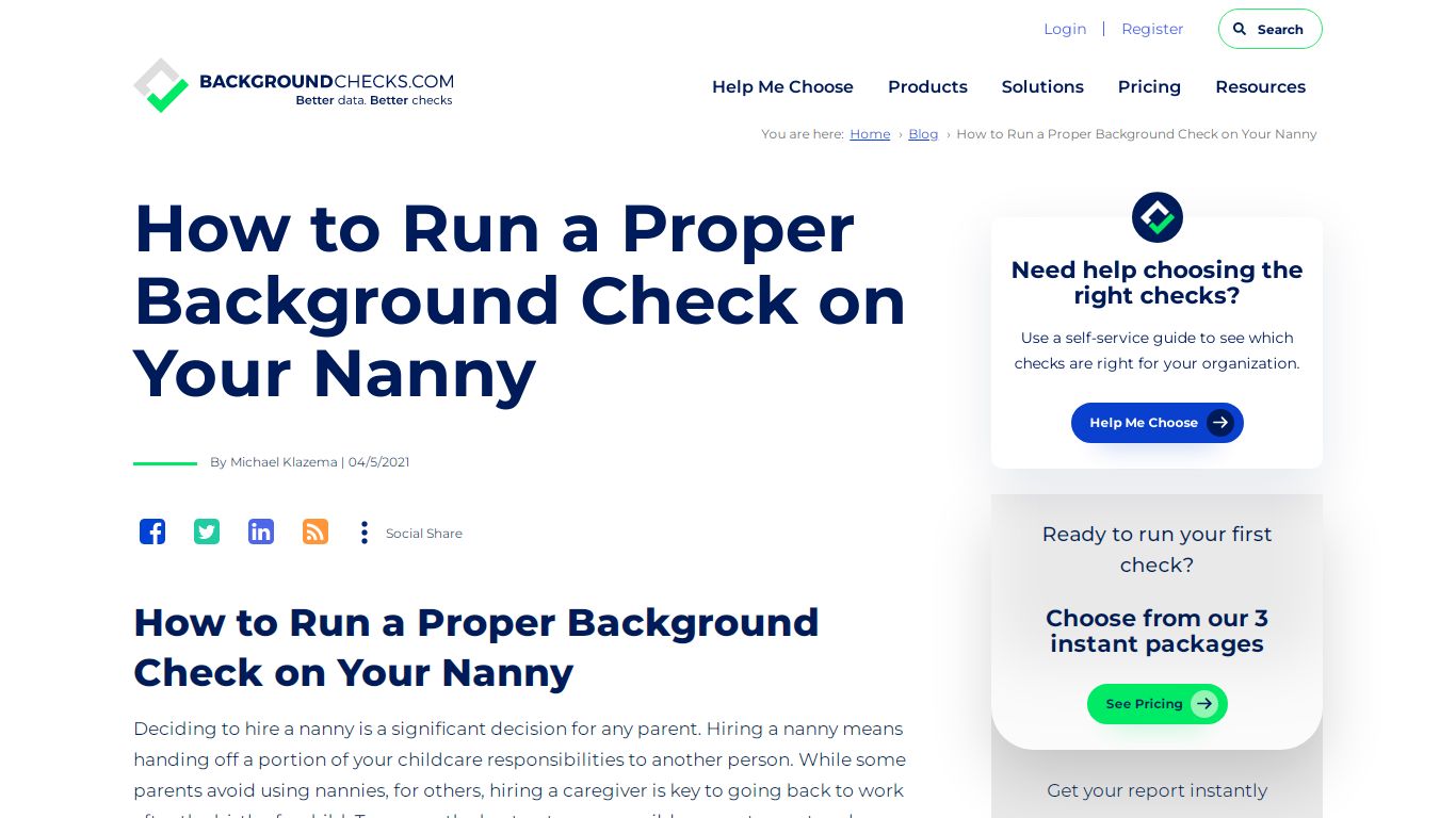 How to Run a Proper Background Check on Your Nanny